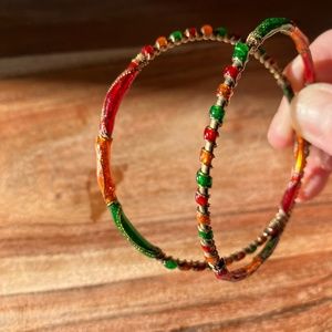 Bangle Bracelets, Set of 2